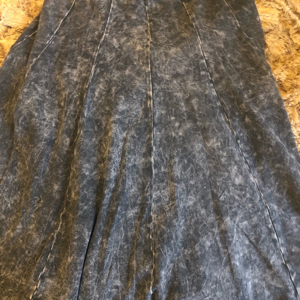 Knee length stonewash denim kikiriki skirt